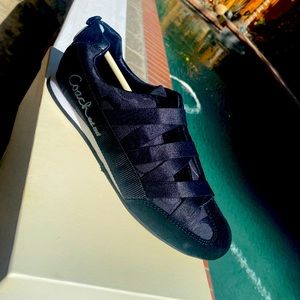 Brand new Coach black athletic shoes. Style A1251 Harmonie 12CM SIG